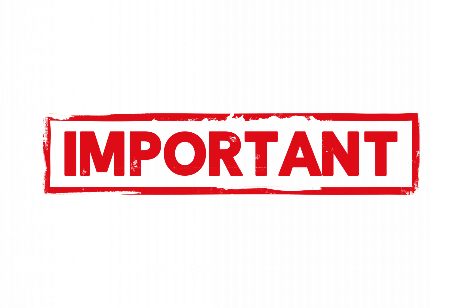 Important Update Training Schedule Changes